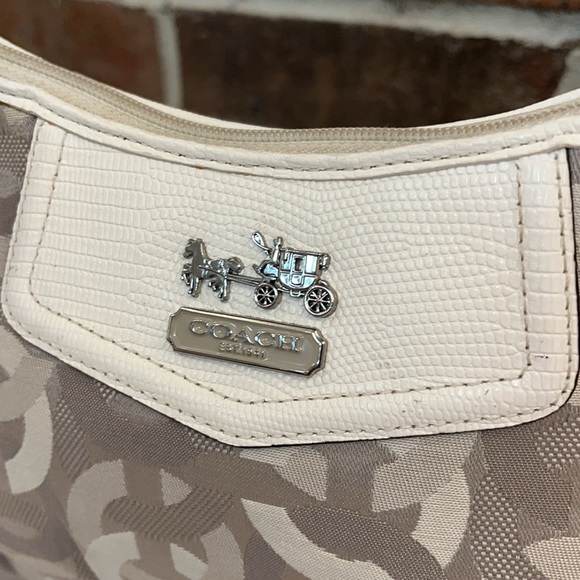 Coach EUC Madison Dotted Top Handle Mini Hobo - Picture 4 of 12